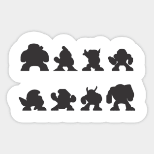 The Eight Bosses - Megaman 2 Sticker